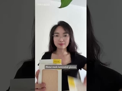 Χάλκινο και από ανοξείδωτο χάλυβα Μεταλλικό Διάτρωμα Λαμινωμένο Γυαλί για Προσαρμοσμένα Χρώματα