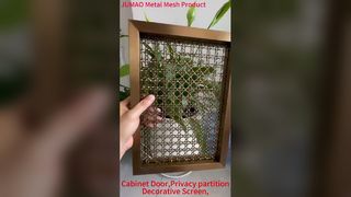 Πλακωμένο μεταλλικό διακοσμητικό δικτυωτό ντουλάπι με πλέγμα Πάνελ οθόνης απορρήτου