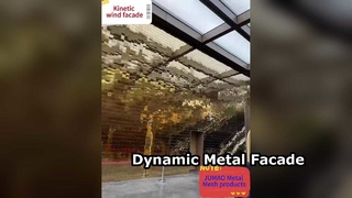 Kinetic Wind Πρόσοψη Μεταλλικό Αρχιτεκτονικό Διχτυωτό Πάνελ Κουρτινών Εμπορικό