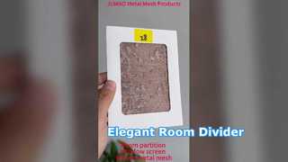 Υφαντό μεταλλικό πλέγμα συρμάτινο διαχωριστικό δωματίου Διακοσμητικό παράθυρο παραθύρου εσωτερικού χώρου