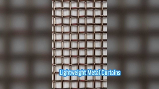 Βίντεο που δείχνει λεπτομέρειες από μεταλλικό υφαντό πλέγμα