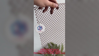 Πολύχρωμες Μεταλλικές Κουρτίνες Κουρτίνες Μεταλλικό Διχτυωτό Διακοσμητικές Μεταλλικές Κουρτίνες Εξατομικευμένες, ελαφριές πολυτέλειας pri