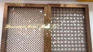 Πραγματικό βίντεο λήψης μεταλλικού διακοσμητικού πλέγματος