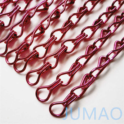 Τυλιγμένες αίθουσες Μεταλλική αλυσίδα σύνδεση κουρτίνες Fly screens Custom