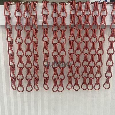 Κεραμίδες αλυσίδας από αλουμίνιο Κεραμίδες από μέταλλο από αλουμινένιο από ανοξείδωτο χάλυβα Πολυδιάστατες διακοσμητικές οθόνες για εμπορικά και βιομηχανικά