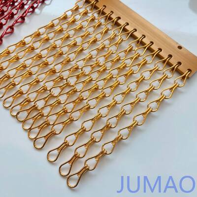 Flexible Space Partition Metal Chain Link Curtains Ideal For Decorative Installations